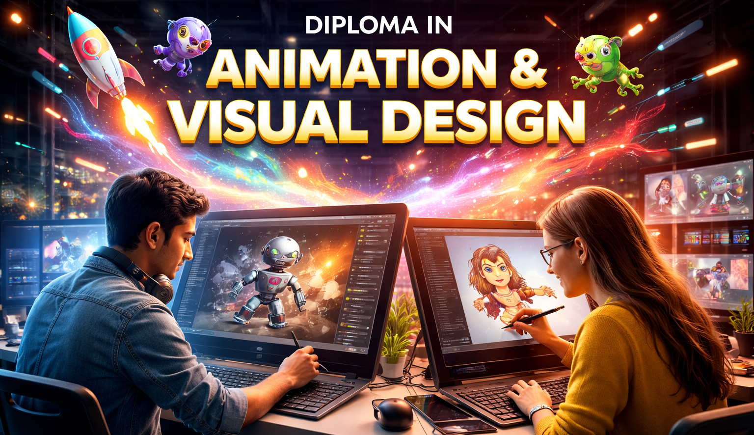 DIPLOMA IN ANIMATION & VISUAL DESIGN